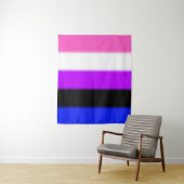 Falln GendervloeiPride Flag Wandkleed (In situ)