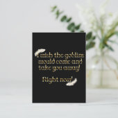 Falln Goblins halen je weg Briefkaart (Staand voorkant)
