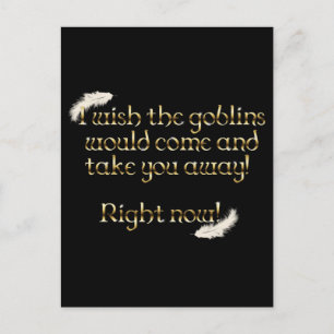 Falln Goblins halen je weg Briefkaart