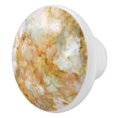 Falln Gold Rippled Marble Keramische Knop (Rechts)