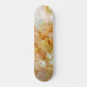 Falln Gold Rippled Marble Skateboard