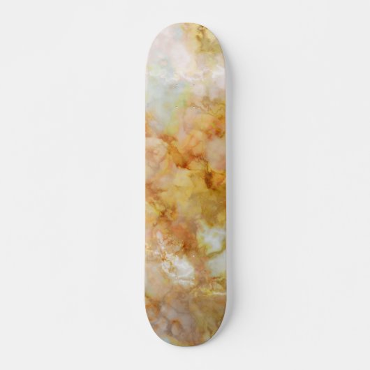 Falln Gold Rippled Marble Skateboard (Voorkant)
