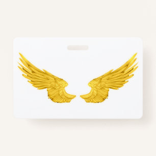 Falln Golden Angel Wings Badge