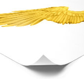 Falln Golden Angel Wings Foto Afdruk (Hoek)