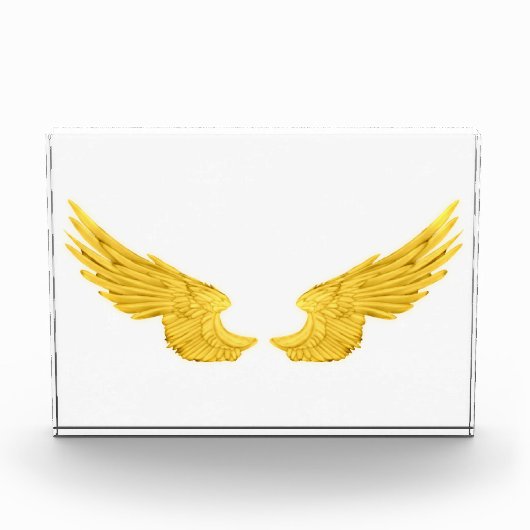 Falln Golden Angel Wings Fotoblokken (Voorkant)