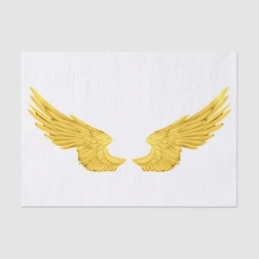 Falln Golden Angel Wings Tissuepapier (Voorkant)