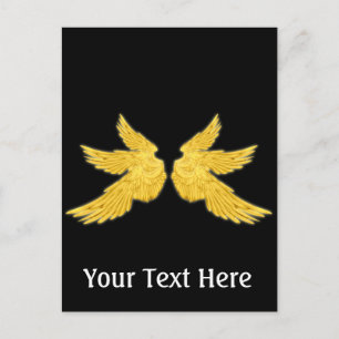 Falln Golden Archangel Wings Briefkaart