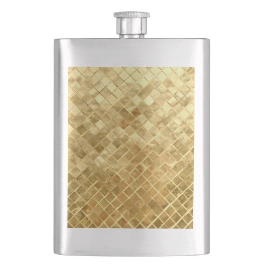 Falln Golden Checkerboard Heupfles (Voorkant)