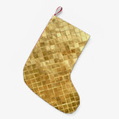 Falln Golden Checkerboard Kleine Kerstsok (Voorkant (Hangend))