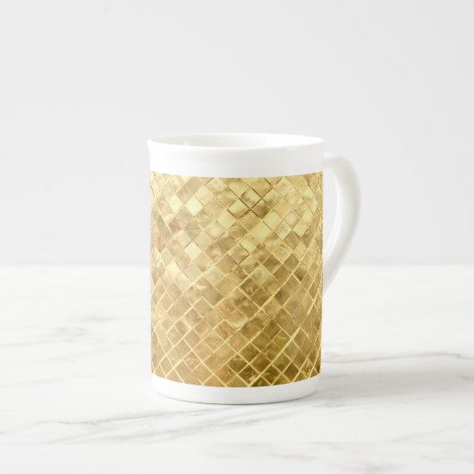 Falln Golden Checkerboard Porselein Kop (Voorkant rechts)