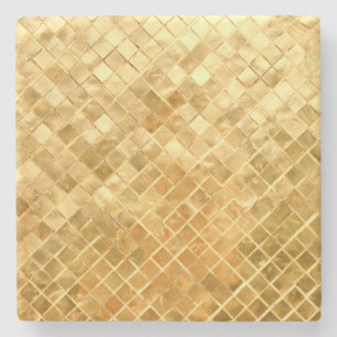 Falln Golden Checkerboard Stenen Onderzetter