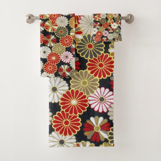Falln Golden Chrysanthemums Bad Handdoek (Insitu)