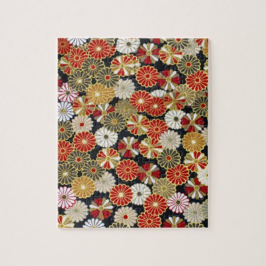 Falln Golden Chrysanthemums Legpuzzel (Verticaal)