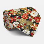 Falln Golden Chrysanthemums Stropdas (Opgerold)