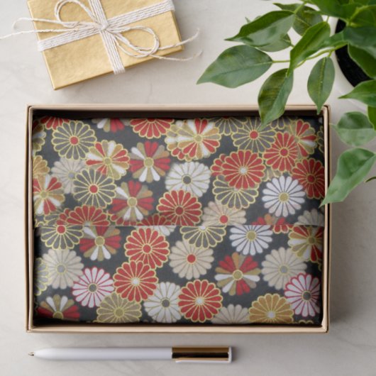 Falln Golden Chrysanthemums Tissuepapier (Geschenk)