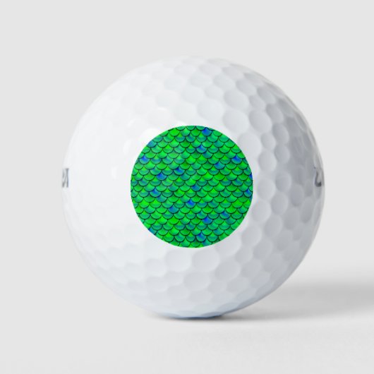 Falln Green Blue Scales Golfballen (Voorkant)