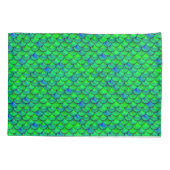 Falln Green Blue Scales Kussensloop (Achterkant)