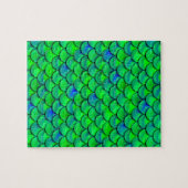 Falln Green Blue Scales Legpuzzel (Horizontaal)