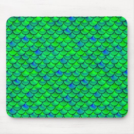 Falln Green Blue Scales Muismat (Voorkant)