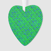 Falln Green Blue Scales Ornament (voorkant)