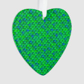 Falln Green Blue Scales Ornament (voorkant)