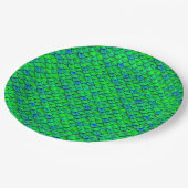 Falln Green Blue Scales Papieren Bordje (Gekanteld)