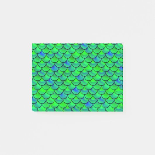Falln Green Blue Scales Post-it® Notes (Voorkant)