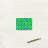 Falln Green Blue Scales Post-it® Notes (Op bureau)