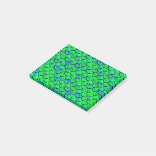 Falln Green Blue Scales Post-it® Notes (Schuin)