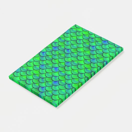 Falln Green Blue Scales Post-it® Notes (Schuin)