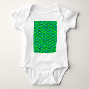 Falln Green Blue Scales Romper