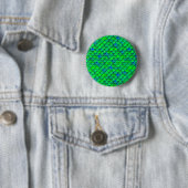 Falln Green Blue Scales Ronde Button 5,7 Cm (In situ)