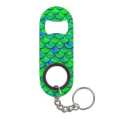Falln Green Blue Scales Sleutelhanger Flessenopener (Achterkant)