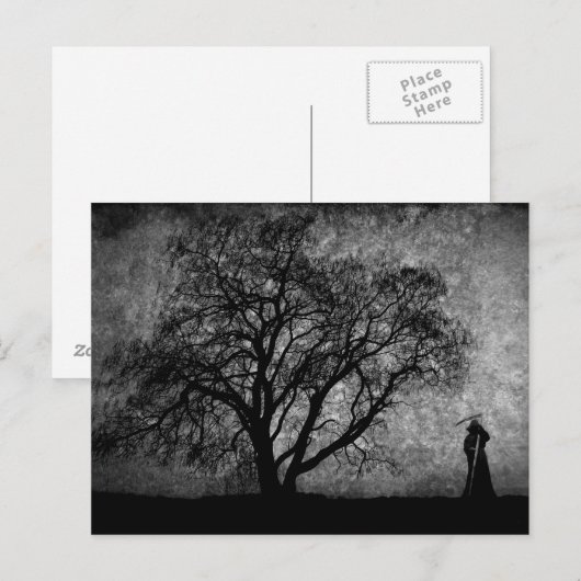 Falln Grim Reaper Oorspronkelijke art grenzen tuss Briefkaart (Voorkant / Achterkant)