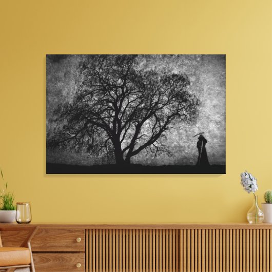 Falln Grim Reaper Oorspronkelijke art grenzen tuss Canvas Afdruk (Insitu (Woonkamer))