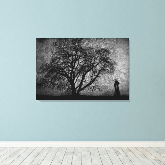 Falln Grim Reaper Oorspronkelijke art grenzen tuss Canvas Afdruk (Insitu (Houten vloer))