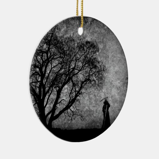 Falln Grim Reaper Oorspronkelijke art grenzen tuss Keramisch Ornament (Rechts)