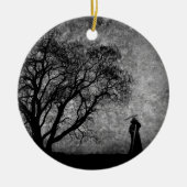 Falln Grim Reaper Oorspronkelijke art grenzen tuss Keramisch Ornament (Voorkant)