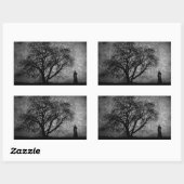 Falln Grim Reaper Oorspronkelijke art grenzen tuss Rechthoekige Sticker (Vel)