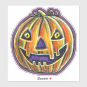 Falln Grinning Pumpkin Haloweenies Sticker (Vel)