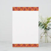 Falln Groovy Flowers Briefpapier (Staand voorkant)