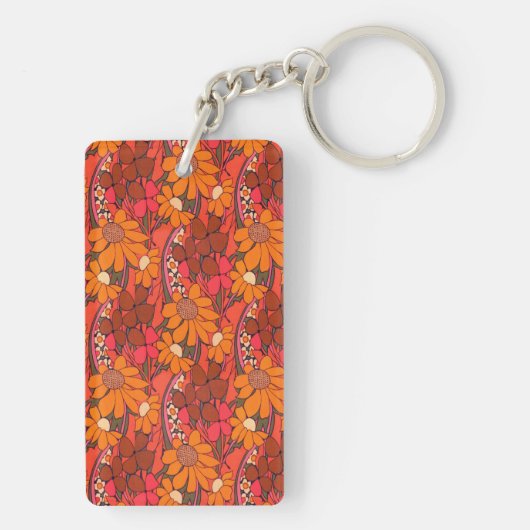 Falln Groovy Flowers Sleutelhanger (achterkant)