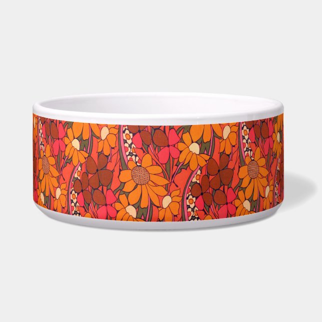 Falln Groovy Flowers Voerbakje (Voorkant)