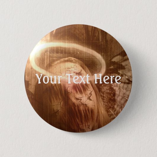 Falln Guardian Angel Ronde Button 5,7 Cm (Voorkant)
