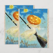 Falln Happy Halloween Pumpkin Witch (Voorkant / Achterkant)