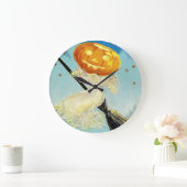 Falln Happy Halloween Pumpkin Witch Grote Klok (Huis)