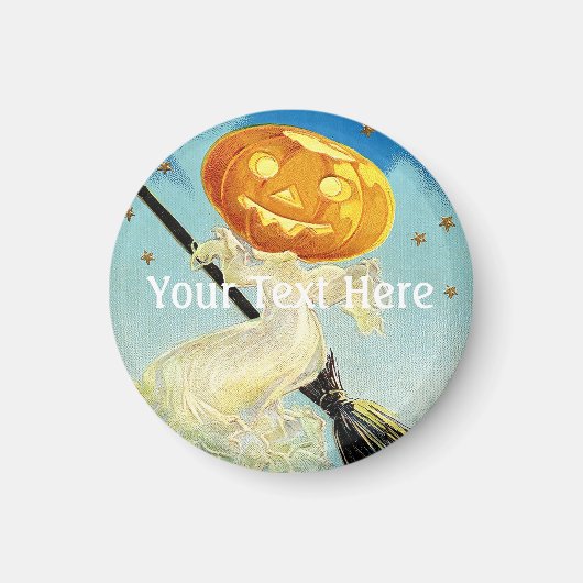 Falln Happy Halloween Pumpkin Witch Magneet (Voorkant)