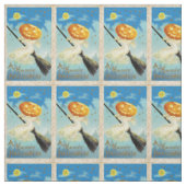Falln Happy Halloween Pumpkin Witch Stof (Swatch)
