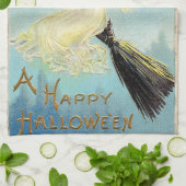 Falln Happy Halloween Pumpkin Witch Theedoek (Gevouwen)