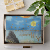 Falln Happy Halloween Pumpkin Witch Tissuepapier (Geschenk)